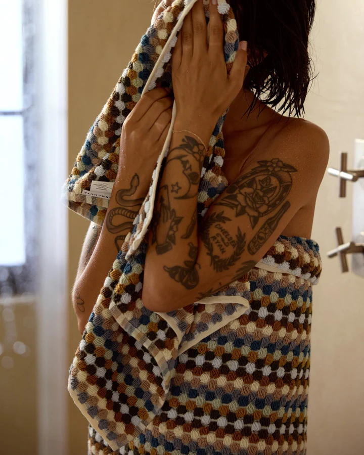 Organic Cotton Mosaic Towels thumbnail 2